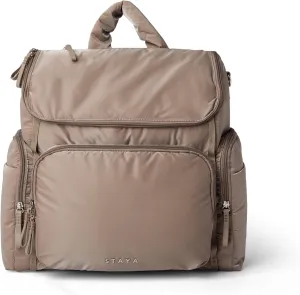 Staya Large Baby Diaper Bag Backpack for Boys and Girls (Taupe)