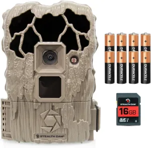 Stealth Cam STC-VL22 22MP Image and 720p Video Recording at 30 FPS Veil Trail Camera with 80-Feet Detection and IR Range Includes Batteries and 16GB SD Card