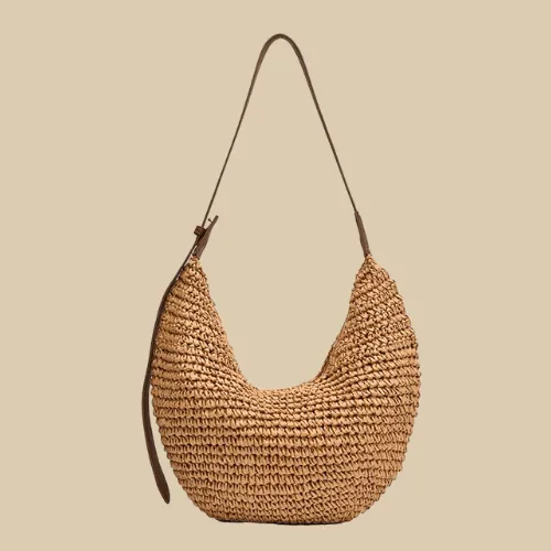 Straw Hobo Bag