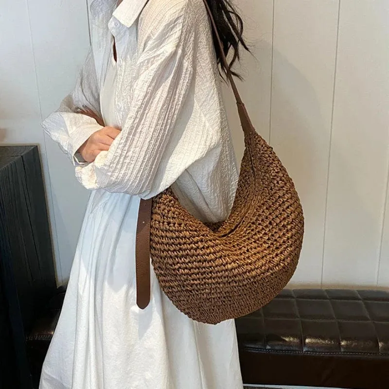 Straw Hobo Bag
