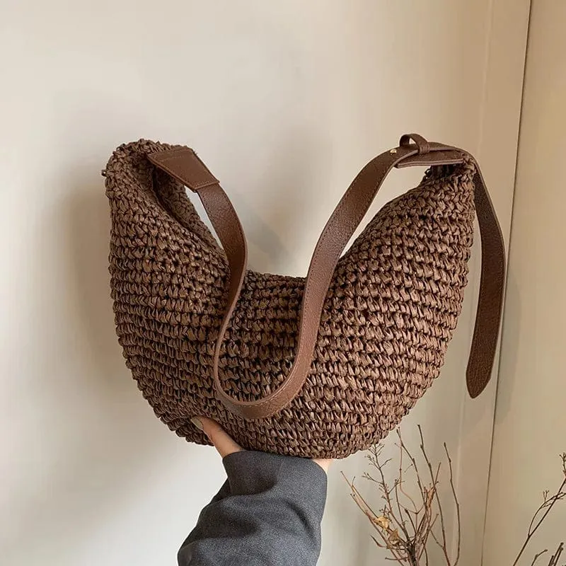 Straw Hobo Bag