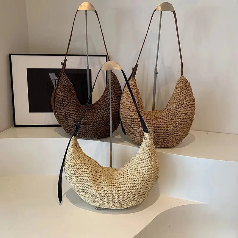 Straw Hobo Bag