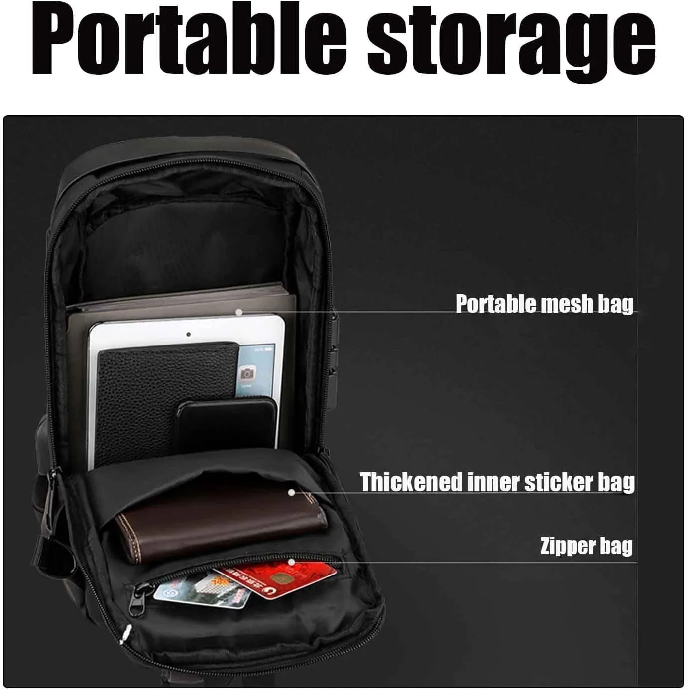 Streamline Anti-Theft Sling Bag - USB Charging Sport Crossbody Pack, Weather-Resistant Shoulder Bag for Daily Commute (Dark Brown)