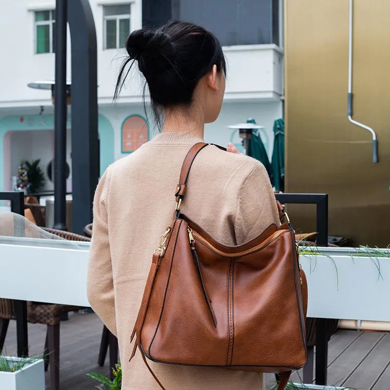 Stylish Vegan Leather Hobo Bag for Women