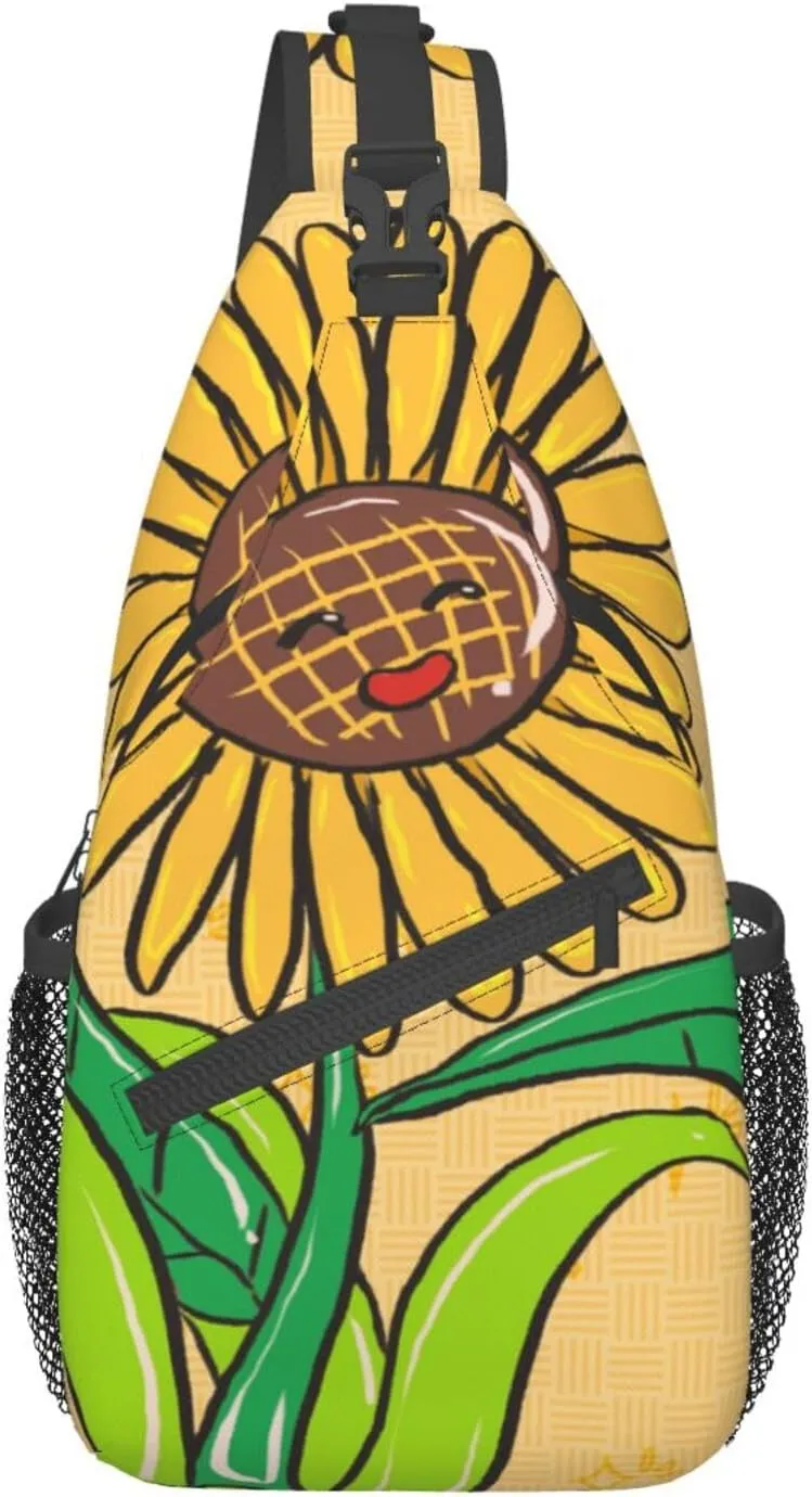 Sunflower Seeds And Sunflowers Pattern Outdoor Hiking Backpack > Suitable For Men And Women Riding Strong And Sturdy High Storage Capacity Daily Travel