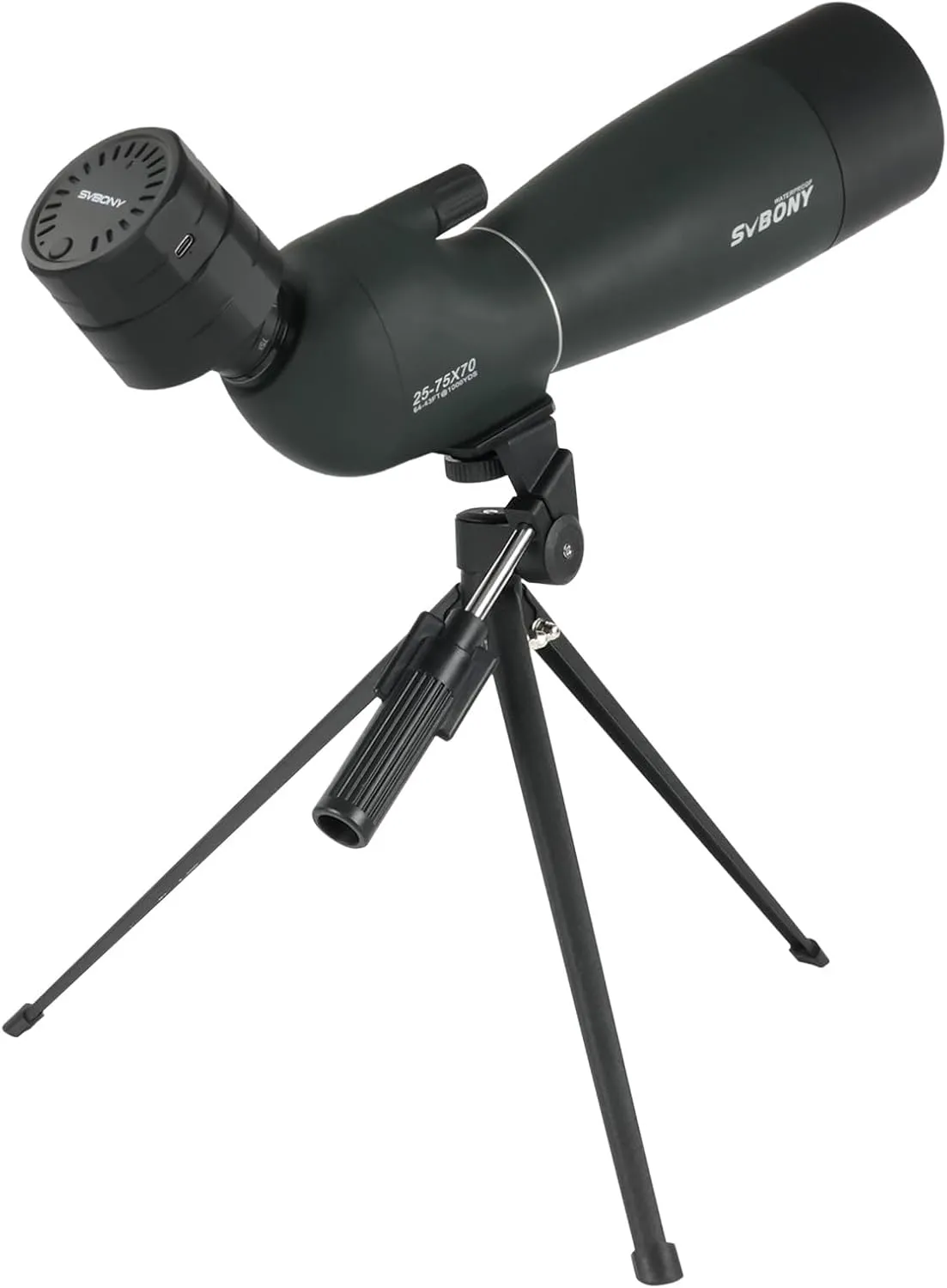 SVBONY SV28 Plus Spotting Scopes with Tripod, Angled Spotter Scope with Upgraded Phone Adapter, IP65 Waterproof Fogproof Long Range Spotting Scope for Target Shooting, Birding