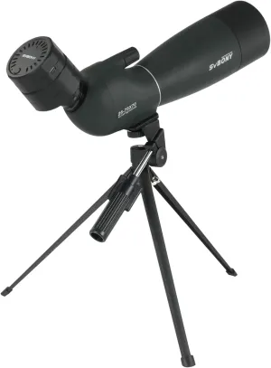SVBONY SV28 Plus Spotting Scopes with Tripod, Angled Spotter Scope with Upgraded Phone Adapter, IP65 Waterproof Fogproof Long Range Spotting Scope for Target Shooting, Birding