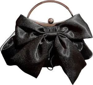 SweatyRocks Women's Cute Bow Decor Clutch Purse Evening Handbag Prom Crossbody Bags