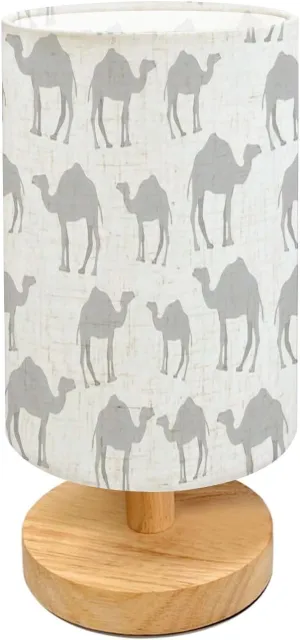 Table Lamp for Bedroom Seamless Camels Chaotic Camels Modern Lamp Beside Lamp Home Decor Night Light for Kids Nursery Room Office Dorm Living Room Decor