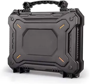 Tactical Gun Pistol Camera Protective Case Safety Case with Foam Padded Safety Lock Dustproof Waterproof Hard Shell Pistol Box