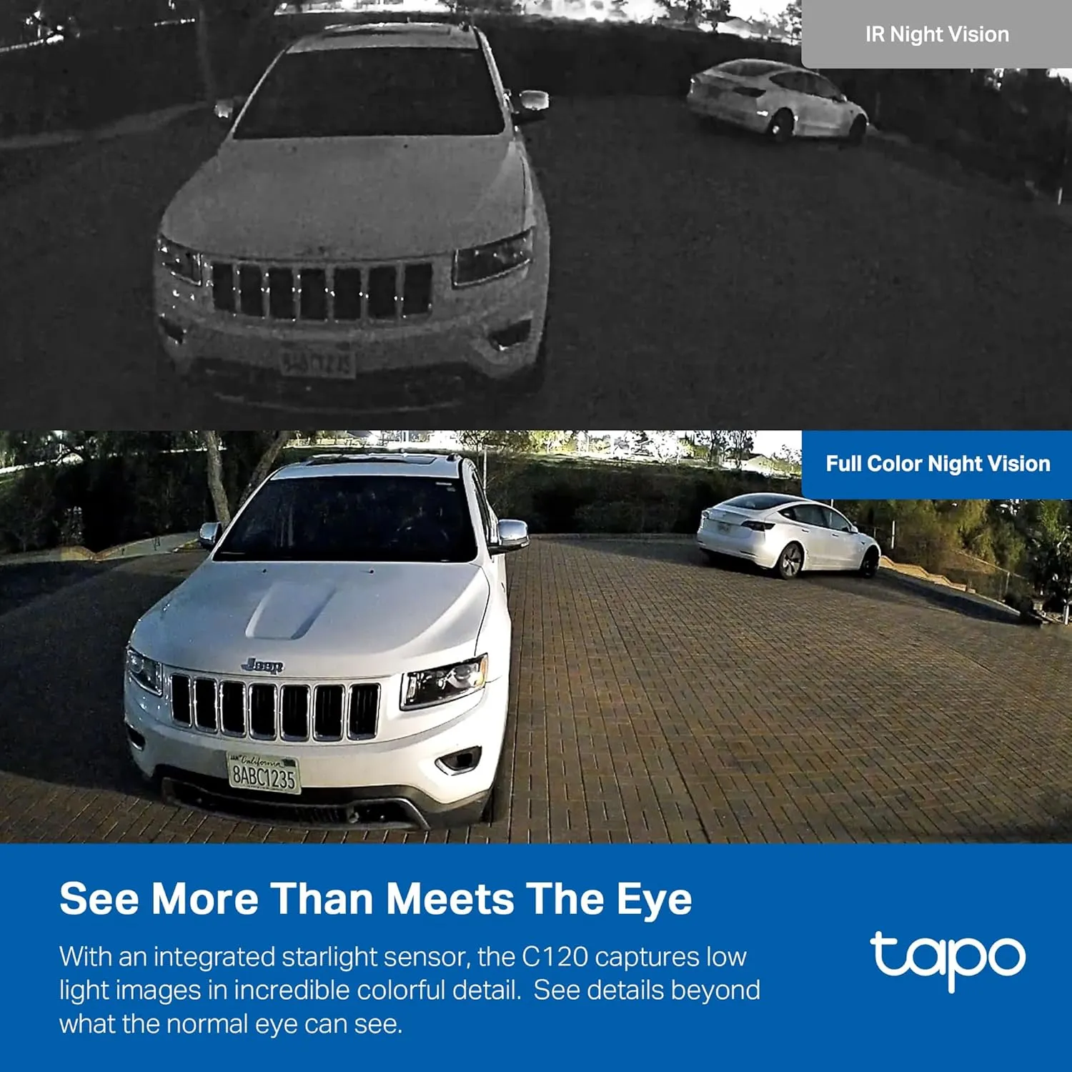 Tapo TP-Link 2K QHD Security Camera, Indoor/Outdoor, 𝟮𝟬𝟮𝟰 𝗣𝗖𝗠𝗮𝗴 𝗘𝗱𝗶𝘁𝗼𝗿'𝘀 𝗖𝗵𝗼𝗶𝗰𝗲, Color Night Vision, Free Person/Pet/Vehicle Detection, Invisible IR Mode, SD Storage, C120