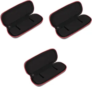 TENDYCOCO 3pcs Watch Case for Men Single Watch Travel Case Digital Watch Zipper Accessories Secret Protective Storage Travel Watch Forerunner Lockable Pouches Waterproof Watch Cable Black