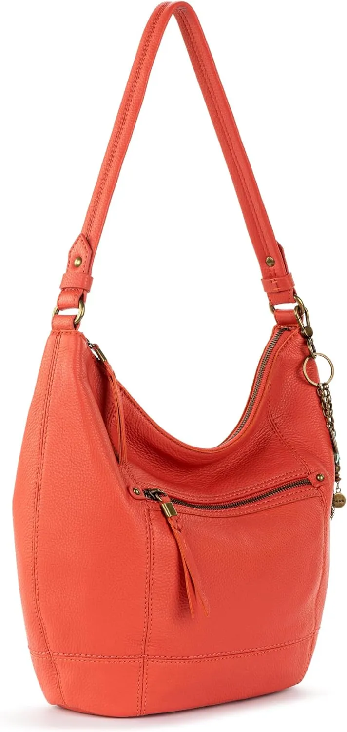 The Sak Sequoia Hobo Bag - Premium Large Leather Women's Handbag for Everyday & Travel - Durable Purse With Zipper Pocket