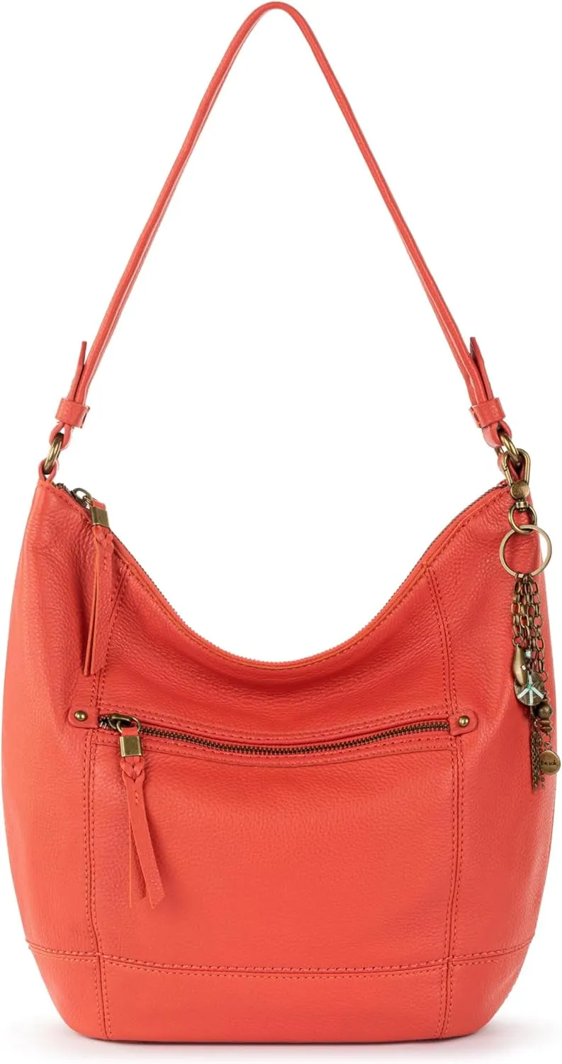 The Sak Sequoia Hobo Bag - Premium Large Leather Women's Handbag for Everyday & Travel - Durable Purse With Zipper Pocket