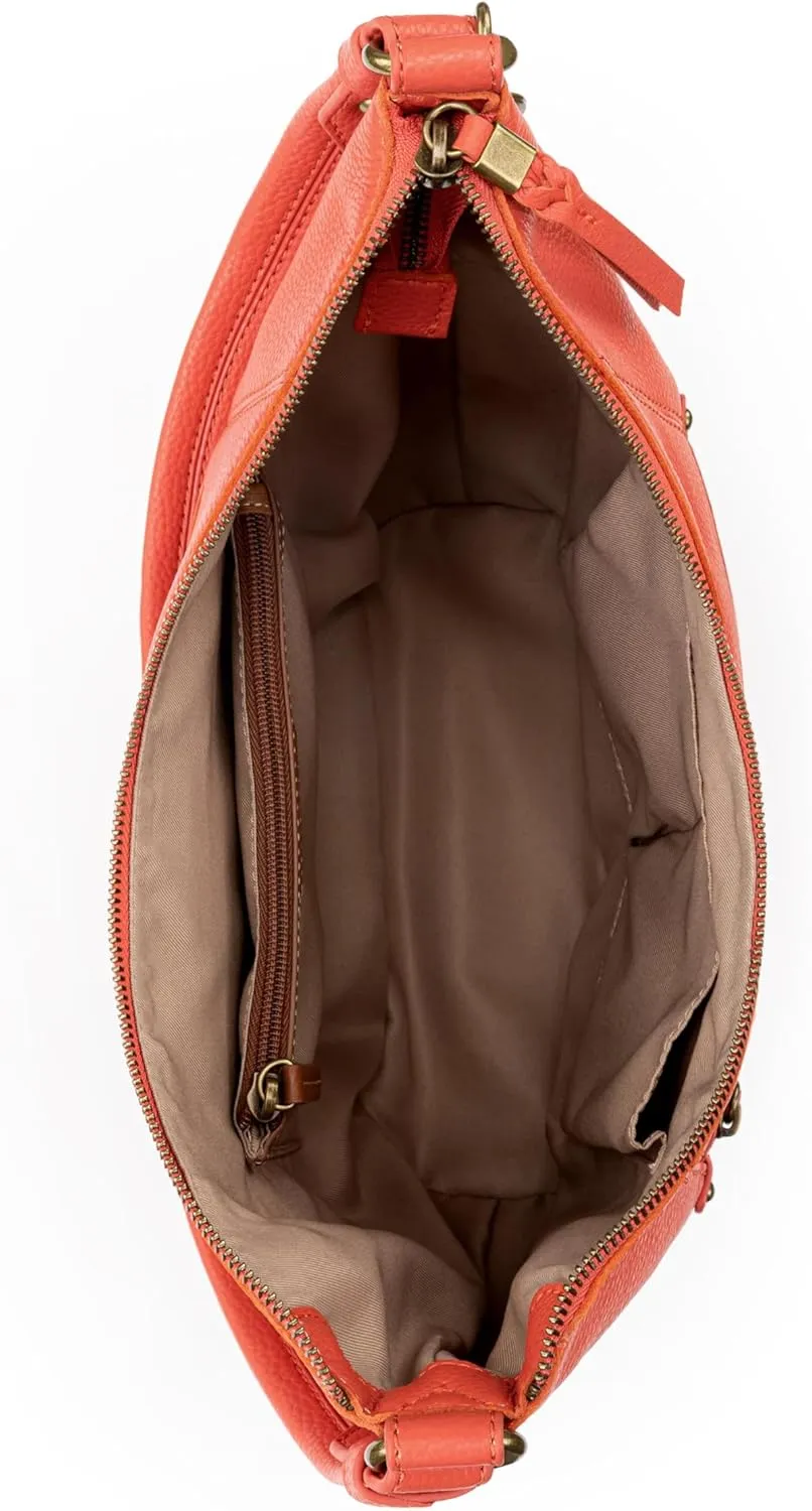 The Sak Sequoia Hobo Bag - Premium Large Leather Women's Handbag for Everyday & Travel - Durable Purse With Zipper Pocket