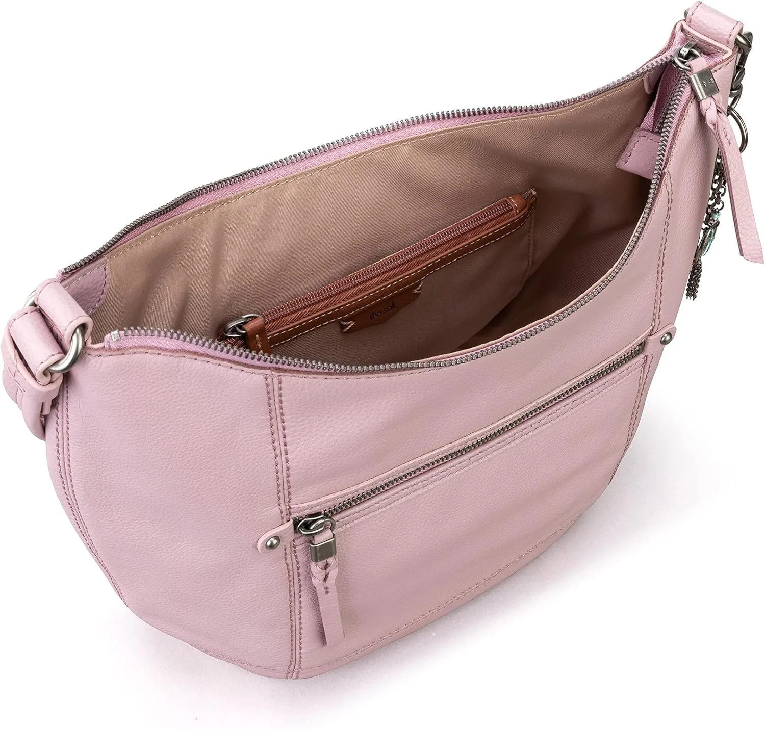 The Sak Sequoia Hobo Bag - Premium Large Leather Women's Handbag for Everyday & Travel - Durable Purse With Zipper Pocket