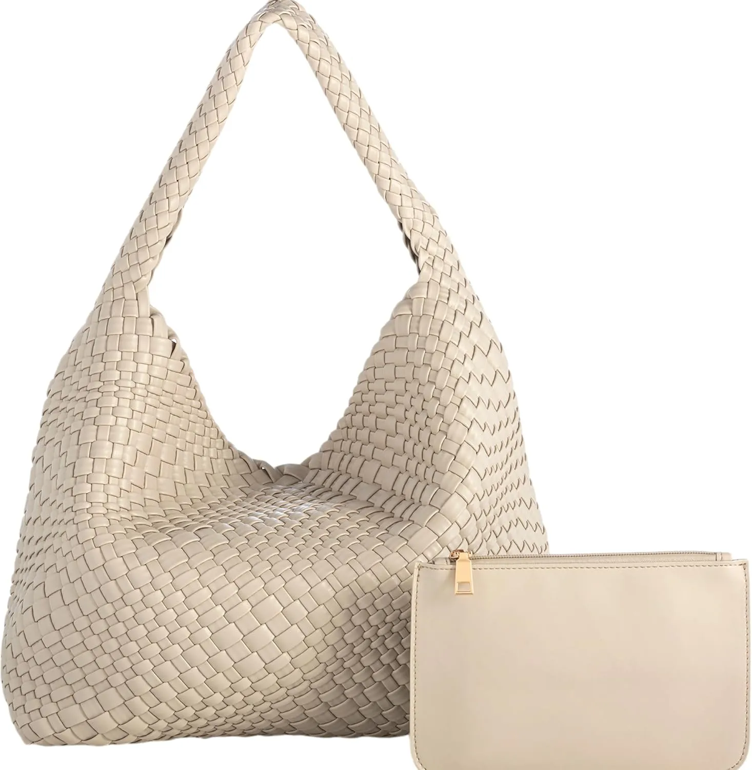 THINGS REMEMBERED Woven Leather Hobo Bag