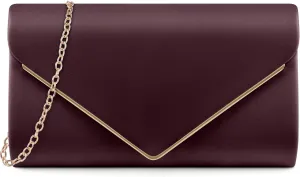 TINDTOP Evening Clutch Purses for Women Handbags for Formal Wedding Party Cocktail Prom Crossbody Shoulder Envelope Bag