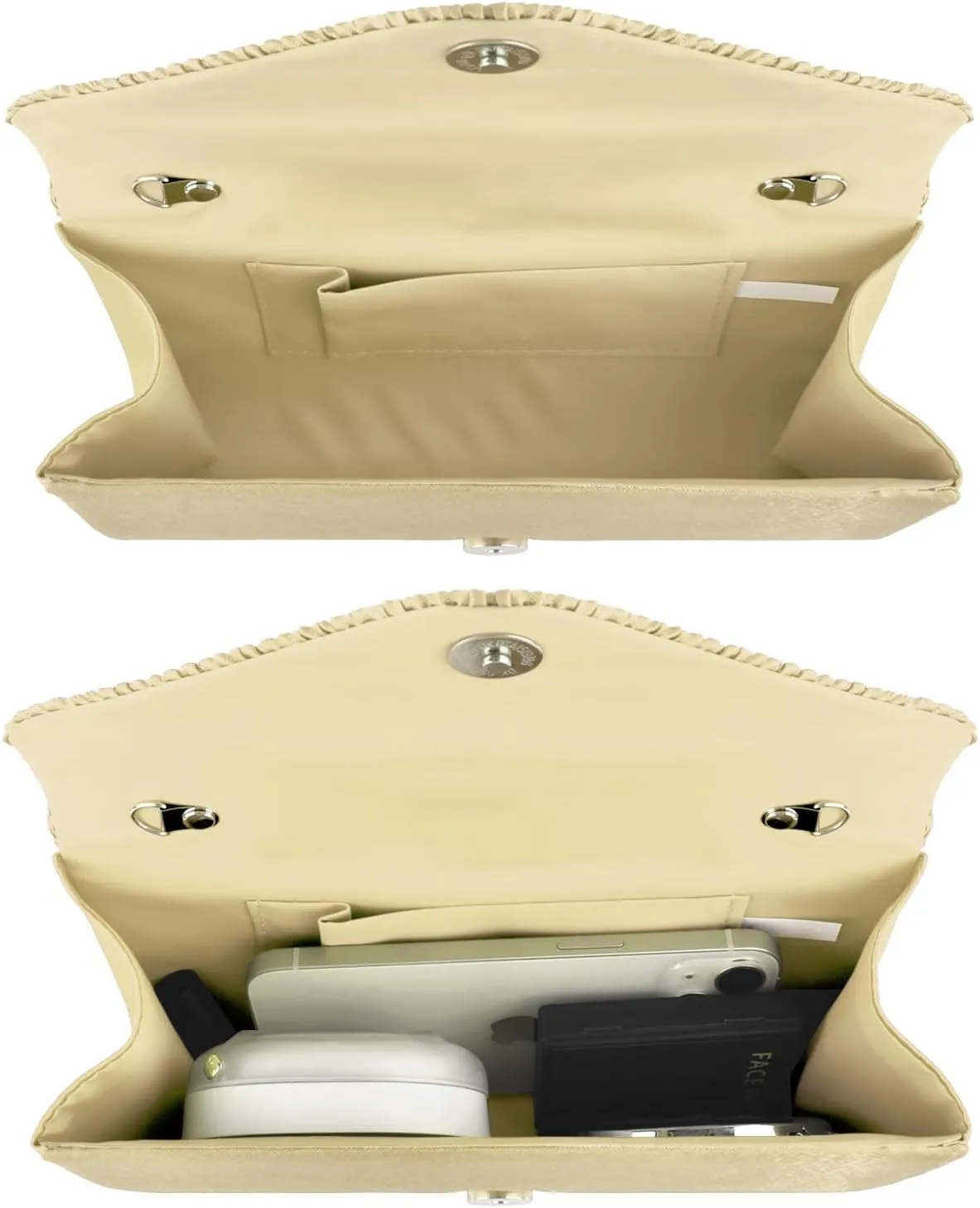 TINDTOP Evening Clutch Purses for Women Handbags for Formal Wedding Party Cocktail Prom Crossbody Shoulder Envelope Bag