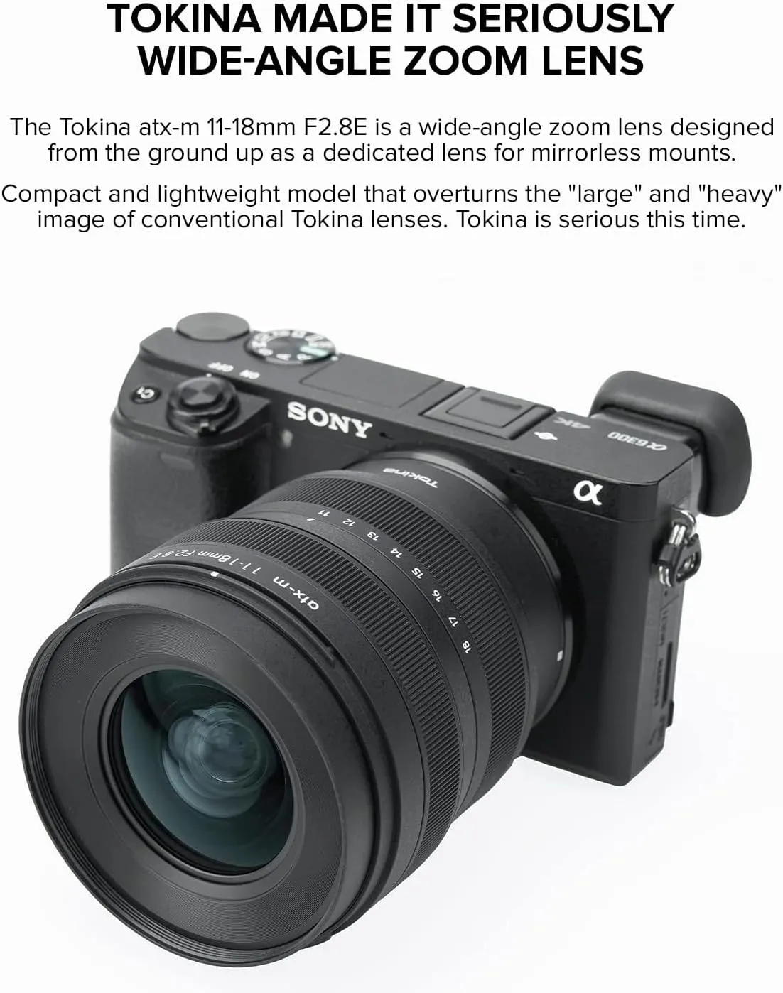 TOKINA ATX-m 11-18mm F/2.8 Lens for Sony E Mirrorless Cameras (Black)