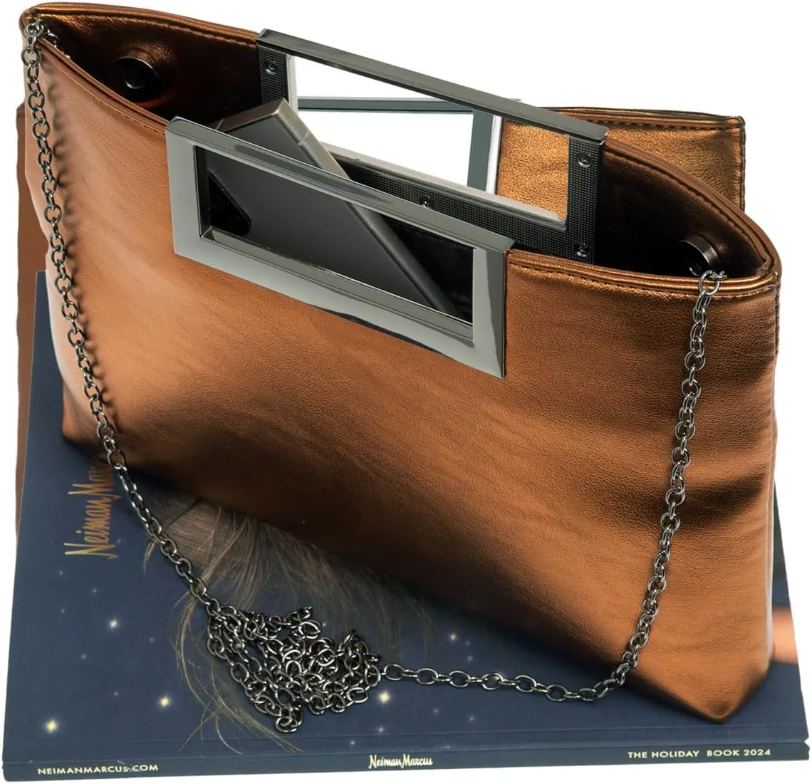 Top Handle Clutch Purses for Women Evening/Formal, Fashion PU Leather Purse for Prom, Cocktail, and Wedding,