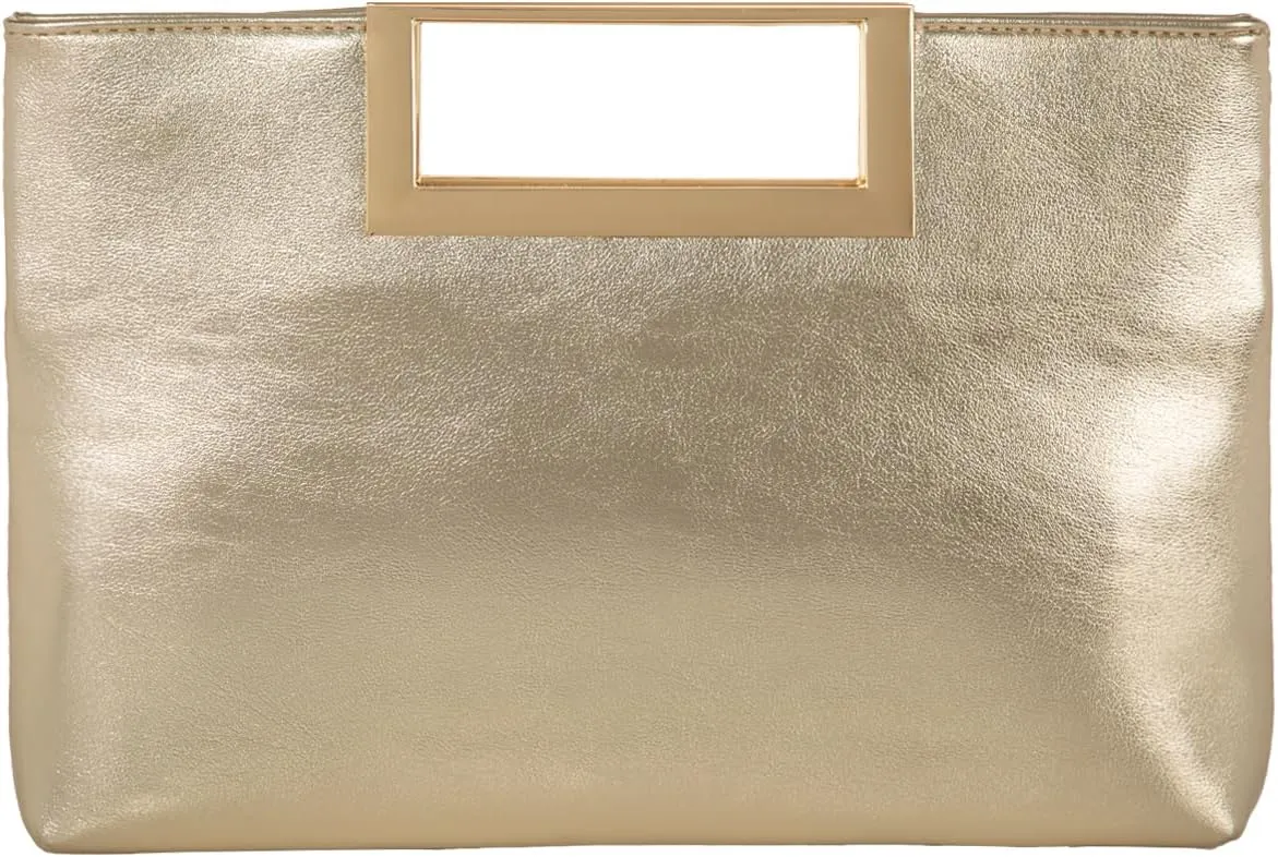 Top Handle Clutch Purses for Women Evening/Formal, Fashion PU Leather Purse for Prom, Cocktail, and Wedding,