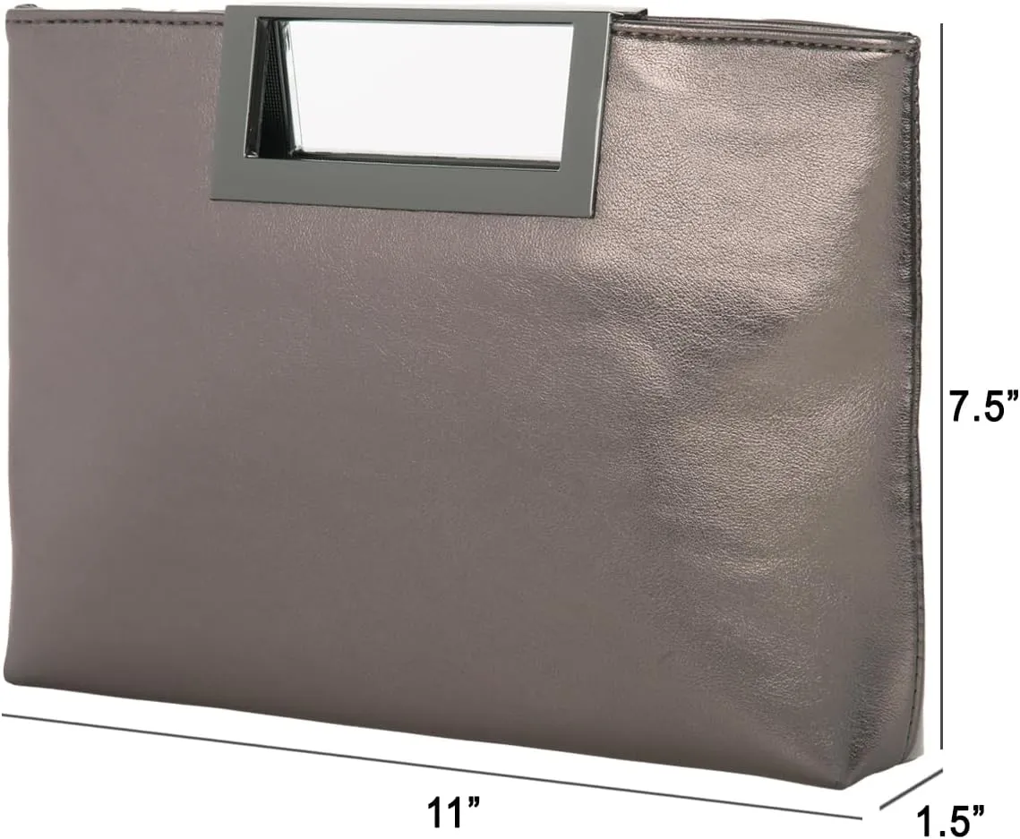 Top Handle Clutch Purses for Women Evening/Formal, Fashion PU Leather Purse for Prom, Cocktail, and Wedding,