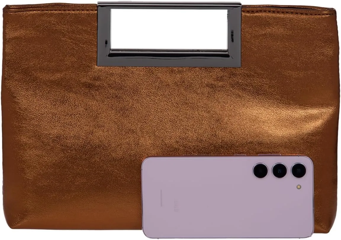 Top Handle Clutch Purses for Women Evening/Formal, Fashion PU Leather Purse for Prom, Cocktail, and Wedding,
