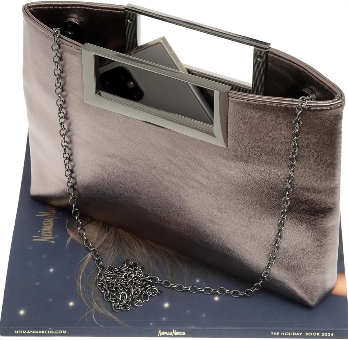 Top Handle Clutch Purses for Women Evening/Formal, Fashion PU Leather Purse for Prom, Cocktail, and Wedding,