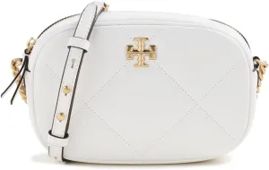 Tory Burch Women's Kira Diamond Quilt Camera Bag, Blanc, White, One Size
