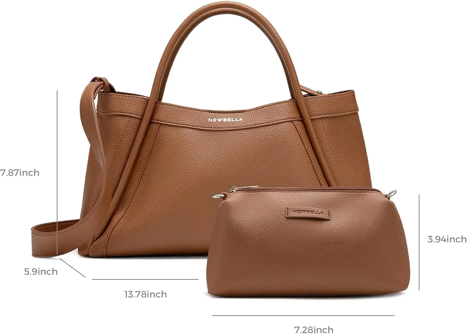 Tote Bag for Women with Zipper, Large Vegan Leather Hobo Bag with Shoulder Strap and Purse, Crocodile Pattern