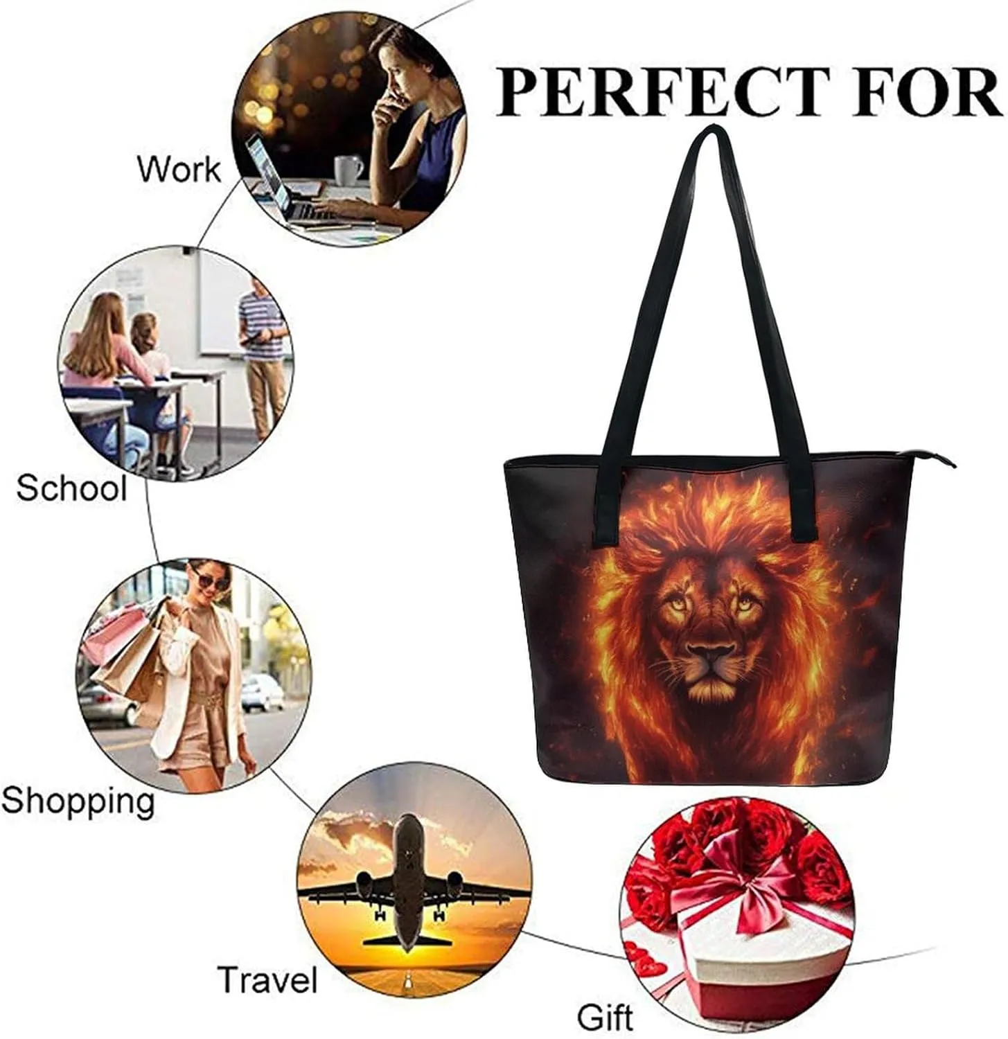 Tote Handbag for Womens Hobo Tote Sling Shoulder Bags Travel Casual Bag