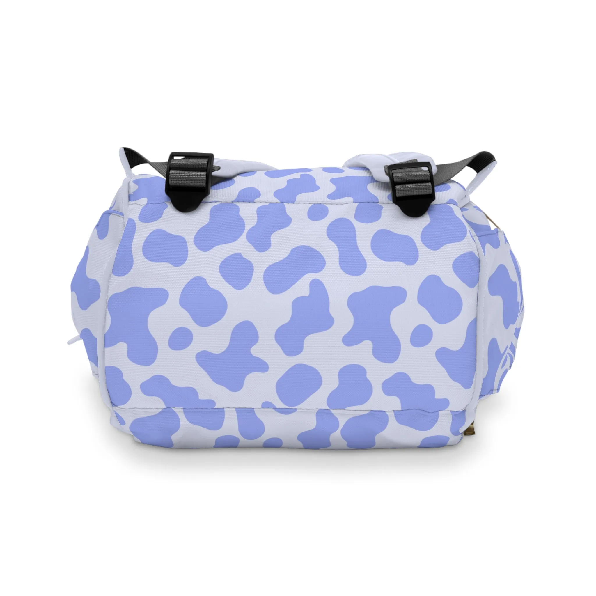 Trendy Cow Print Diaper Backpack - Durable Baby Bag with Unique Cow Pattern, Spacious Nappy Bag for Fashion-Forward Parents