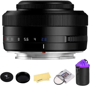TTARTISAN AF 27mm f2.8 APS-C Frame Lens Ultra-Compact Pancake Lens for Fuji X Mount Cameras for Fujifilm XS10 X-E4 X-T10 X-T20 X-T3 X-T4 X-T100 X-T200 X-T30 X-Pro1 X-Pro2 X-Pro3 X-E1-Black