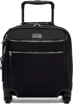 TUMI - Voyageur Oxford Compact Carry-On - Travel Suitcase with Wheels - Lightweight Luggage for Women - TUMI Tracer - Black/Gunmetal