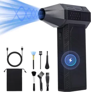 Turbo Fan for Car, Portable Handheld Blower 130000 RPM, High-Speed Air Duster for Detailing, Computer Keyboard Cleaning, Camera Lens Dust Removal