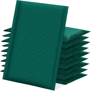 UCGOU Bubble Mailers 4x8 Inch Green 100 Pack Poly Padded Envelopes Small Business Mailing Packages Opaque Self Seal Boutique Shipping Bags Bubble Mailer