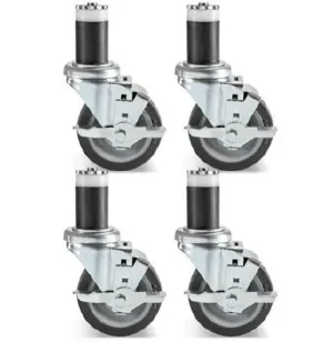 Uline - Casters for Stainless Steel Table Mounting hardware included - H-5746
