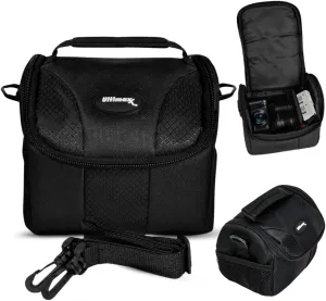 Ultimaxx Small Carrying Case/Gadget Bag for Sony, Nikon, Canon, Olympus, Fuji, Pentax, Panasonic, Samsung,Leica, Kodak & Many More Cameras & Camcorders