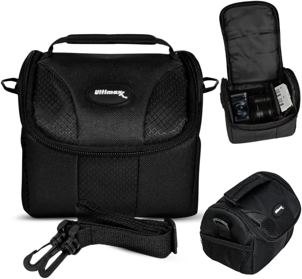 Ultimaxx Small Carrying Case/Gadget Bag for Sony, Nikon, Canon, Olympus, Fuji, Pentax, Panasonic, Samsung,Leica, Kodak & Many More Cameras & Camcorders
