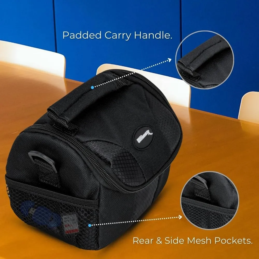 Ultimaxx Small Carrying Case/Gadget Bag for Sony, Nikon, Canon, Olympus, Fuji, Pentax, Panasonic, Samsung,Leica, Kodak & Many More Cameras & Camcorders