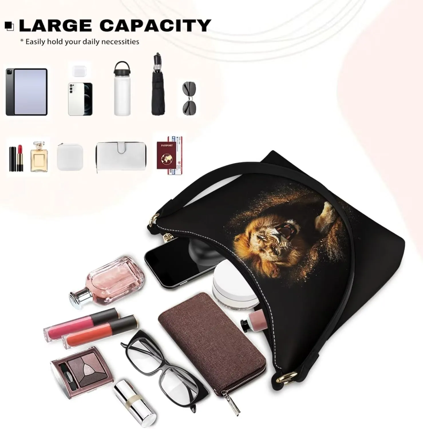 Underarm Shoulder Bag for Women Clutch Purse Handbag Pu Leather Tote Hobo Bag with Zipper Closure