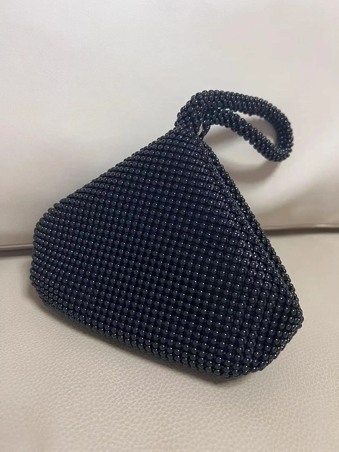 Upgraded Medium Rhinestone Wrist Purse, Women Bling Evening Bag Sparkly Clutch for Prom Night Out Cocktail