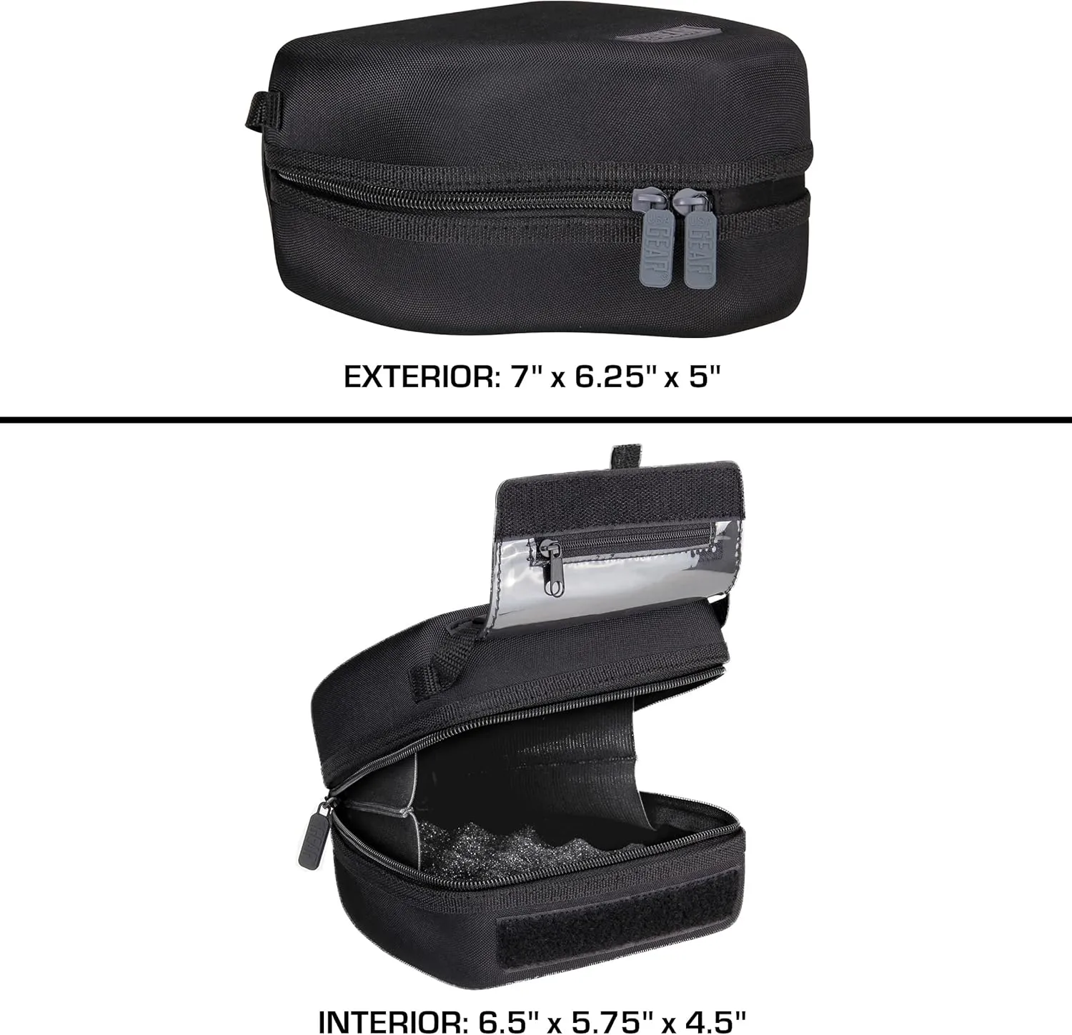 USA Gear Hard Shell DSLR Camera Case (Black) with Molded EVA Protection, Quick Access Opening, Padded Interior and Rubber Coated Handle-Compatible with Nikon, Canon, Pentax, Olympus and More