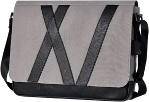 USRA Messenger Bag with Classic Leather Grain for Men Women Shoulder Light Durable Modern Design Business Fashion Casual