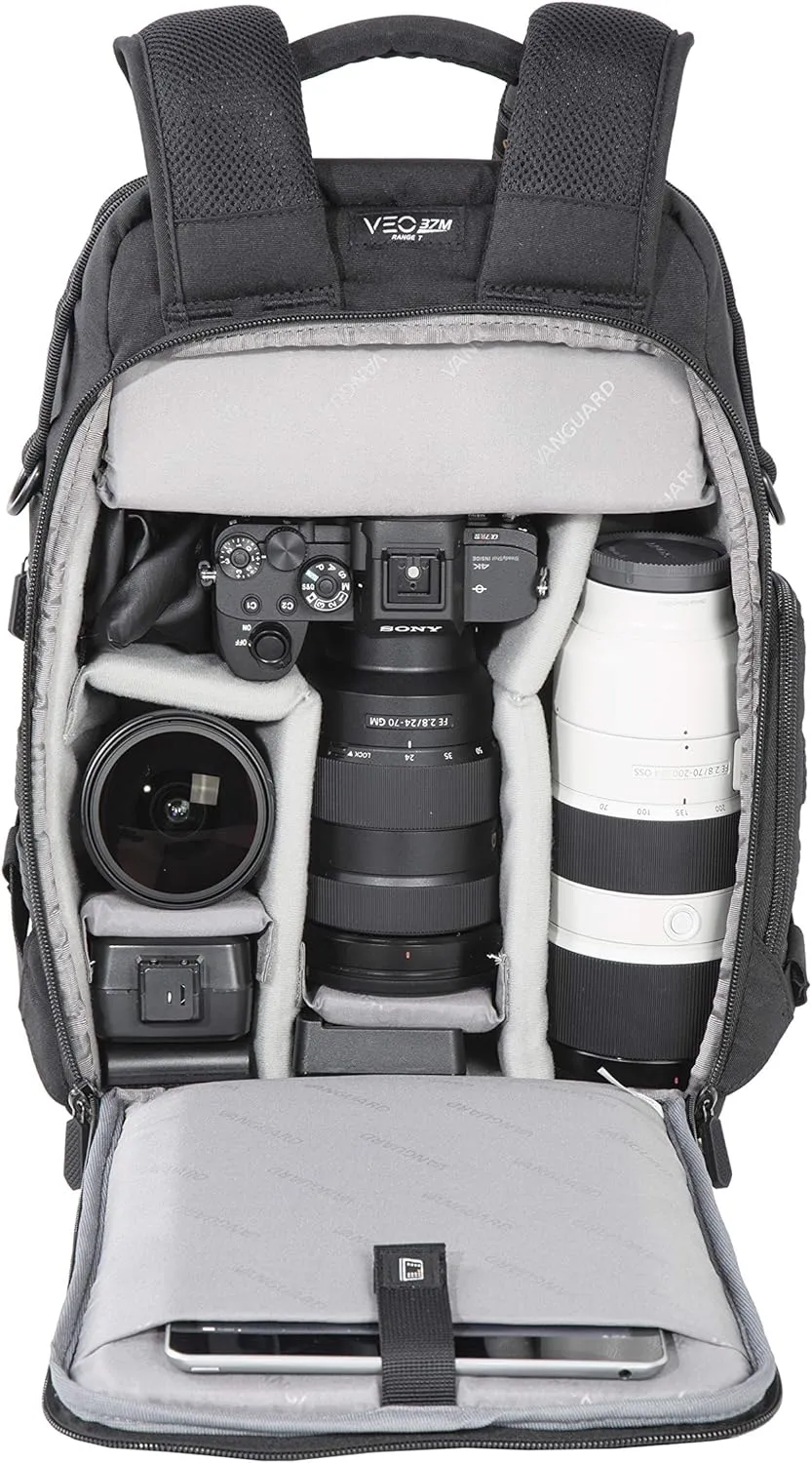 VANGUARD VEO Range T37M Backpack for Mirrorless Camera, Tactical Style – Black