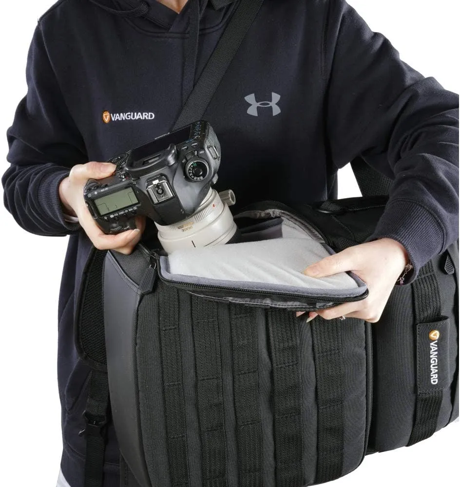 VANGUARD VEO Range T45M Backpack for DSLR/Mirrorless Camera, Tactical Style - Black