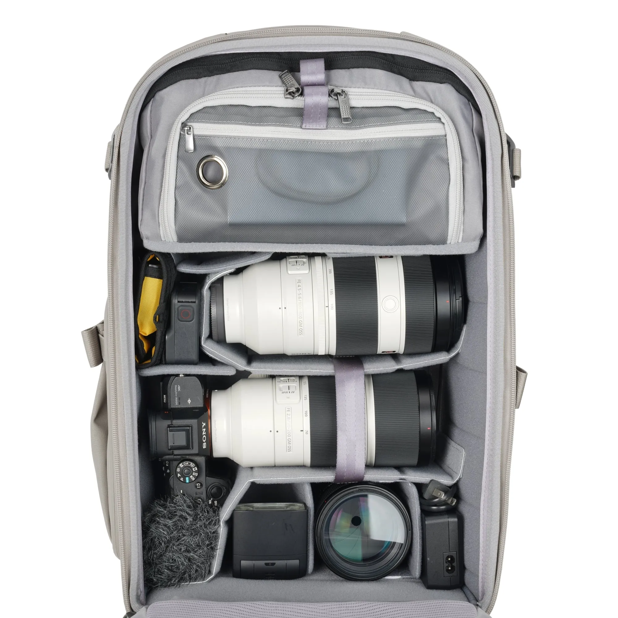 VEO Metro B30L : 30 Litre Camera Backpack - Cream