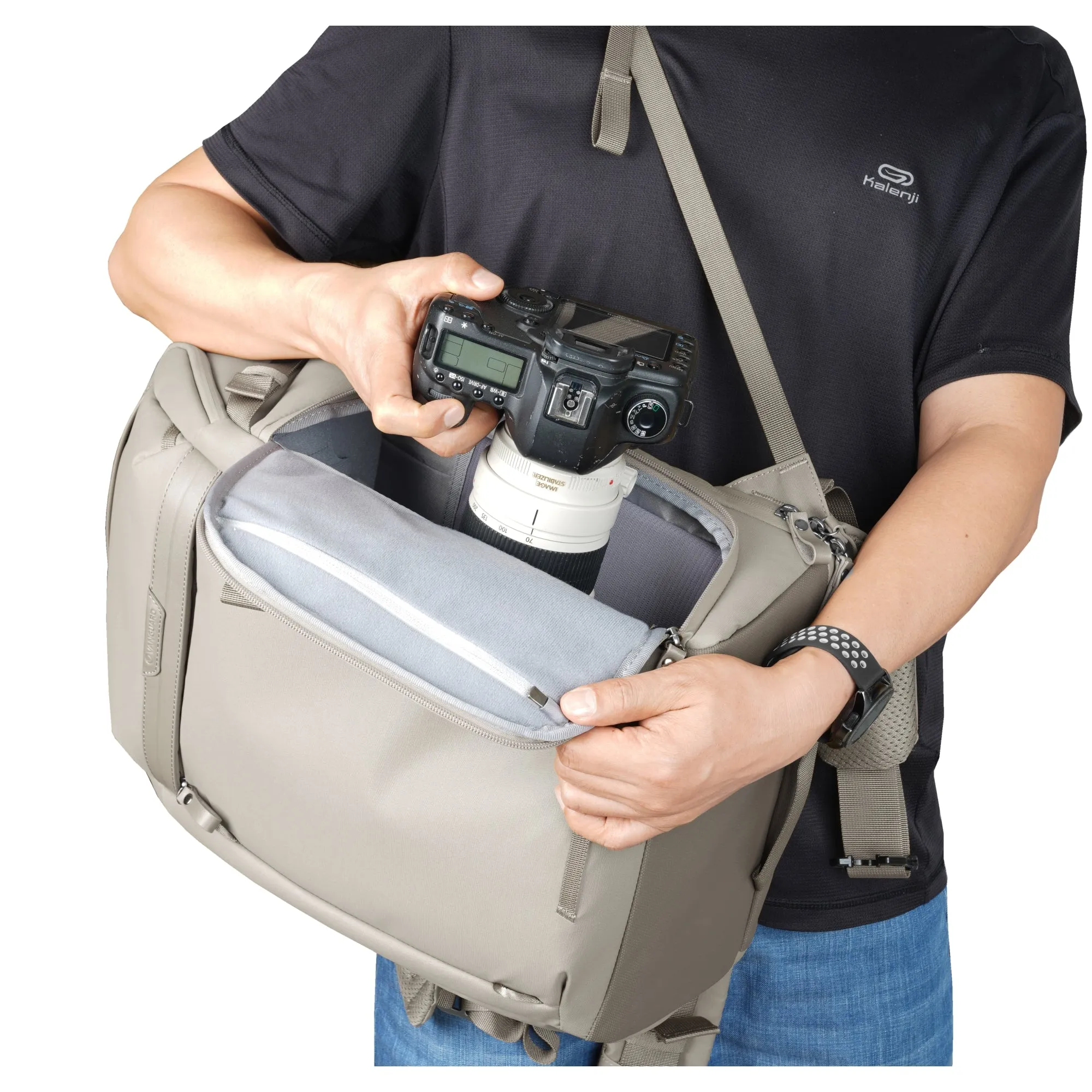 VEO Metro B30L : 30 Litre Camera Backpack - Cream