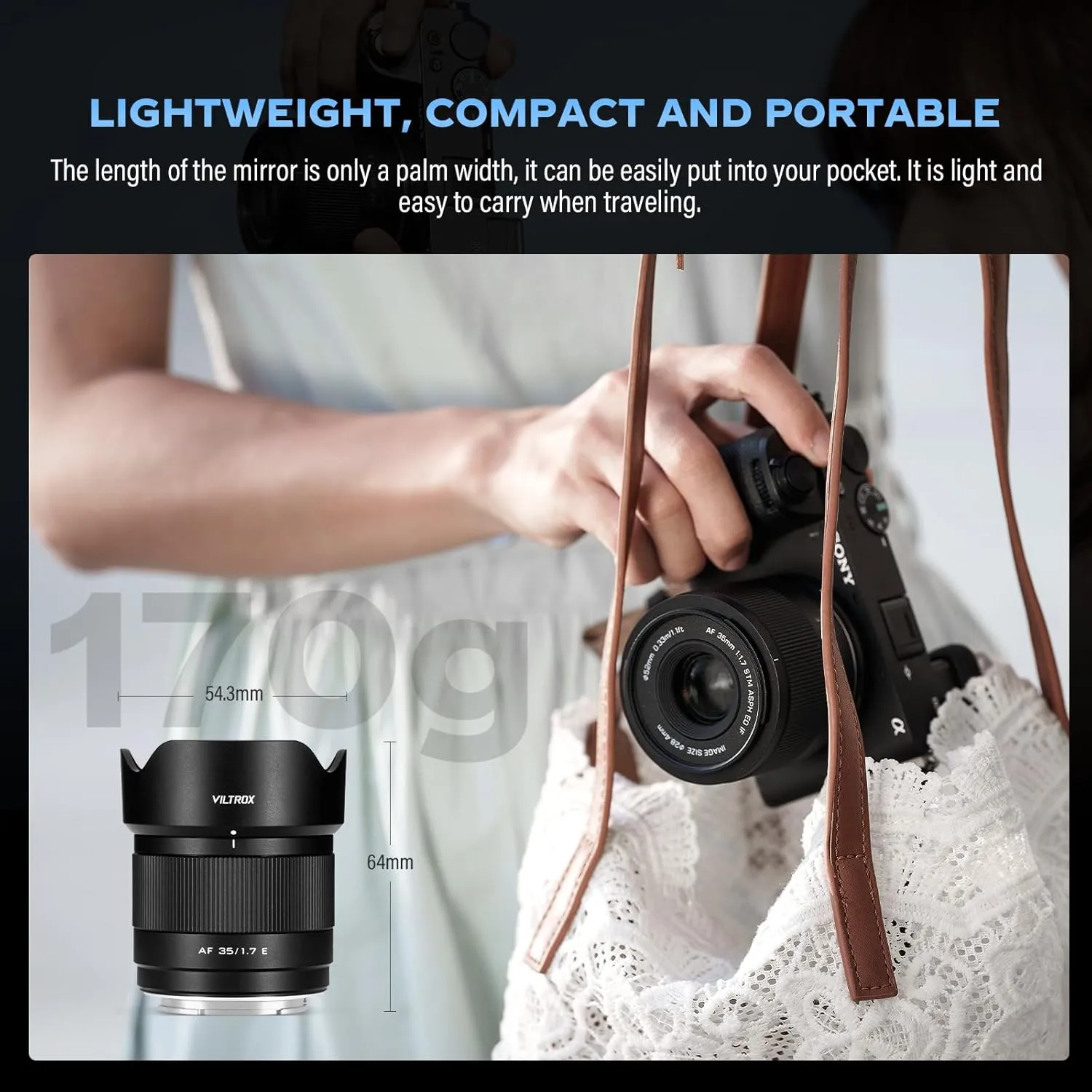 VILTROX 35mm F1.7 XF Lens AF F/1.7 X-Mount Shot for Fuji Beginner's Lens Auto Fcous APS-C Large Aperture Prime Lenses for Fujifilm X-T1 X-T10 X-T2 X-T20 X-T3 X-T4 X-T100 X-T200 X-T30 X-PRO02 XS10 XS20